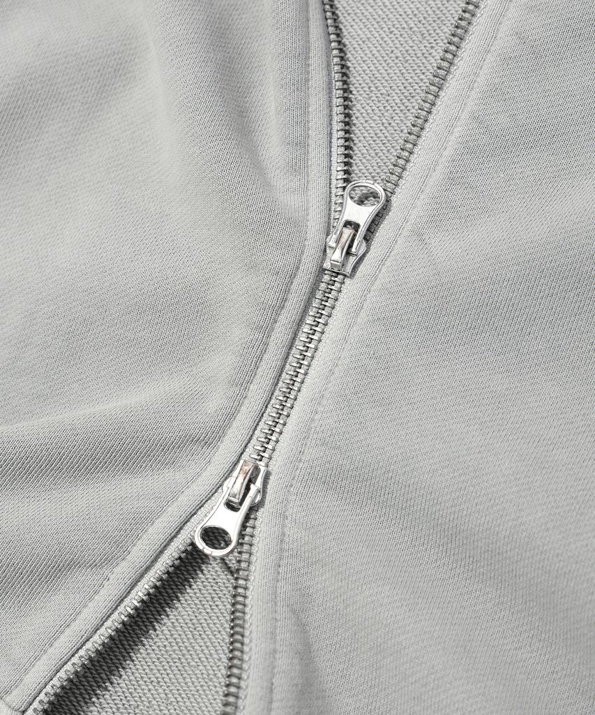 Soundslife Vintage Pigment Hoodie Zip Up Light Gray