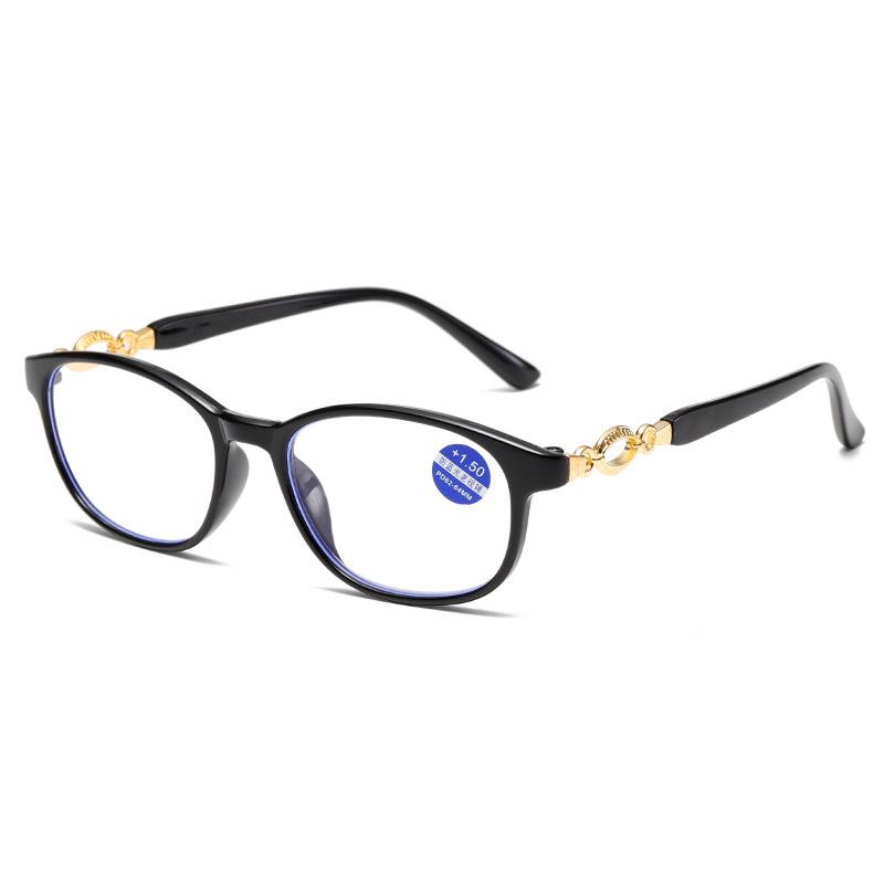 

Fashion Presbyopia Full Frame Elderly Mirror Trendy Reading Glasses Anti-Blue Reading Glasses 1906 +400 чорний