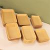50PCS Oil Proof Kraft Paper Barbecue Tray Waterproof Snack Tray  Cake