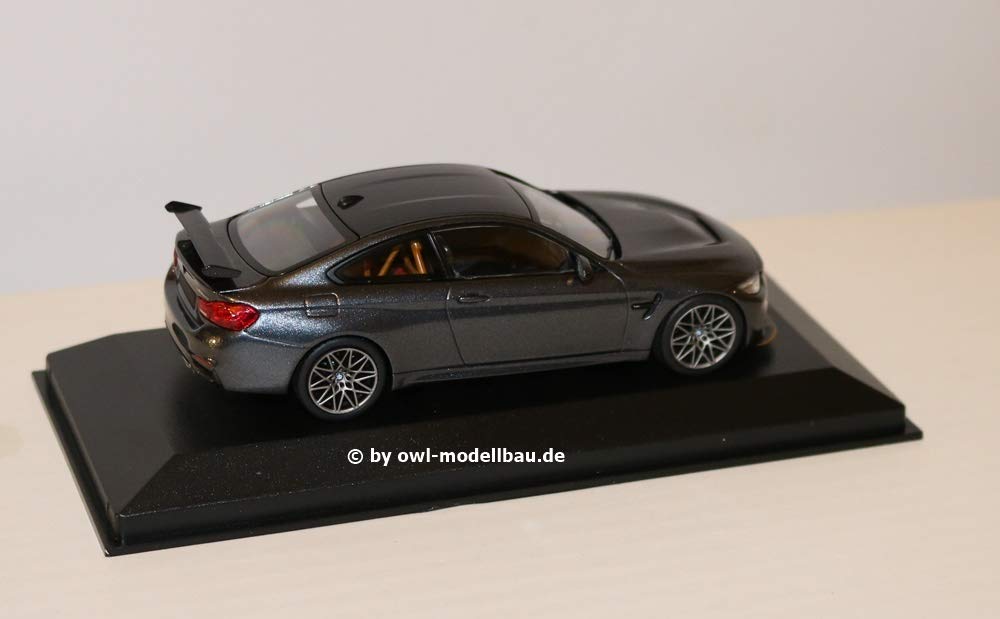Minichamps scale BMW M4 GTS 2016 Gray Metallic with Gray Wheels 1/43