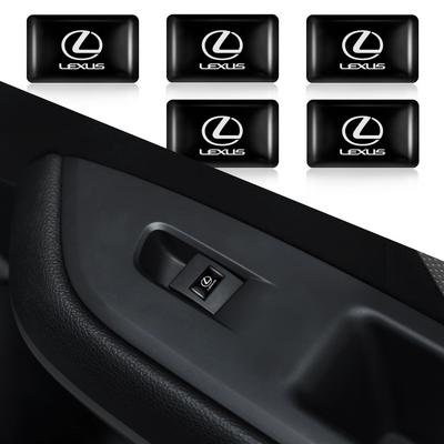 10/20/50Pcs Car Window Lift Button Stickers Steering Wheel Badge Decoration For ES 300H ES300H ES350 RX GX LS LX IS GS RC