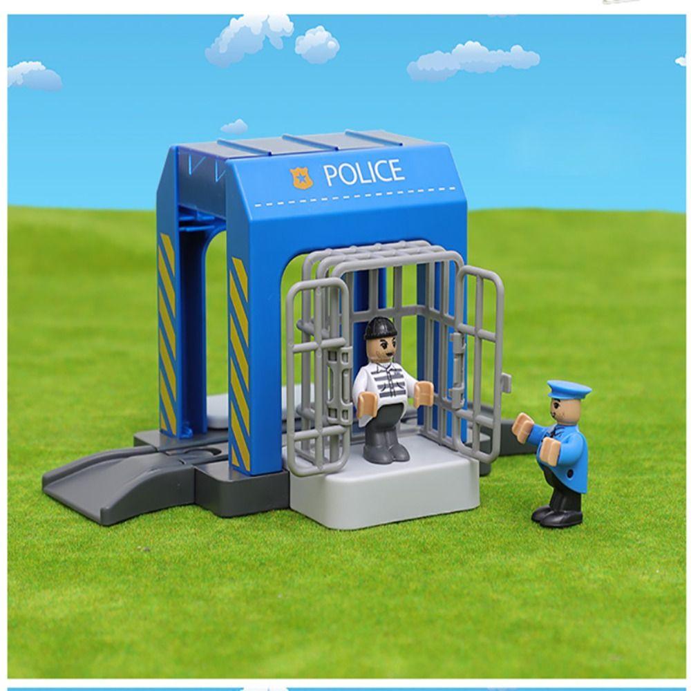 Car Wash Room Wooden Train Tracks Railway Toys Simulation Plastic Toy Set  Children Gift