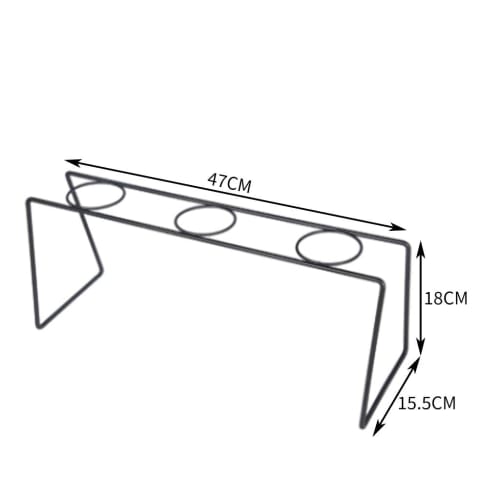 TAKEY Office Tool Coffee Dripper Stand, Pour Into Household Drip Cup Bracket, Three-Hole Black (Champagne, 3 Holes)