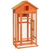 Vidaxl Bird Cage, Brown, 91.5X53X170 Cm, Solid Pine Wood