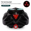 Fahrradhelm für Erwachsene mit LED-Rücklicht. Leichter und belüfteter Mountainbike-Helm mit abnehmbarem Visier
