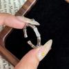 Chinese Minimalist Rhinestone Bamboo Joint Bracelet for Women: Elegant & Versatile