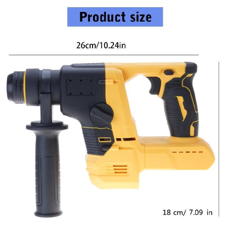 Cordless 1400rpm Electric Rotarys Hammer Rechargeable Electric Hammer Drill for 20V Battery Brushlesses Cordless