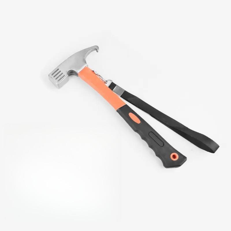 Multi Functional Eagle Beak Hammer High Carbon Steel Sheep Horn Hammer Nail Puller Suitable for Tent Canopy Fixation