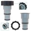 Poolschlauchverbinder 1,25" auf 1,5" Schlauchadapter Poolpumpenschlauchadapter mit Klemme Ersatz für Bodentankpumpen