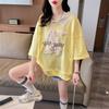 T-shirt for Women Summer Large Size Cotton T-shirt Soft Loose Printed Casual Comfortable Pullover T-shirt Top