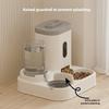 Automatischer Futterspender Hund Katze Futter Napf mit Wasserfontäne Große Kapazität Haustier Napf Katzen Becken Zwei-in-eins Wasser Spender Kaninchen Futterautomat