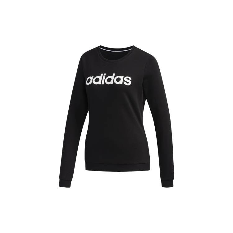 Женские толстовки Adidas Neo Черные С круглым вырезом Умеренный Обычный EI4695 M