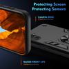 For Samsung Galaxy M55 5G Case PC+TPU Phone Cover with Rotation Ring Grip