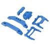 RC 1 18 Bumper Replacement Aluminum Alloy RC Front Rear Bumpers Plates Upgrade Parts for Traxxas Latrax Teton 1 18 Blue