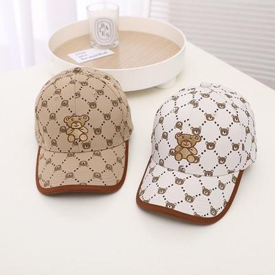 Weiß Khaki Neue Mode Baby Cartoon Hut Kinder Baumwoll Baseballkappe Säugling Kleinkind Verstellbare Snapback Mütze Für Kinder
