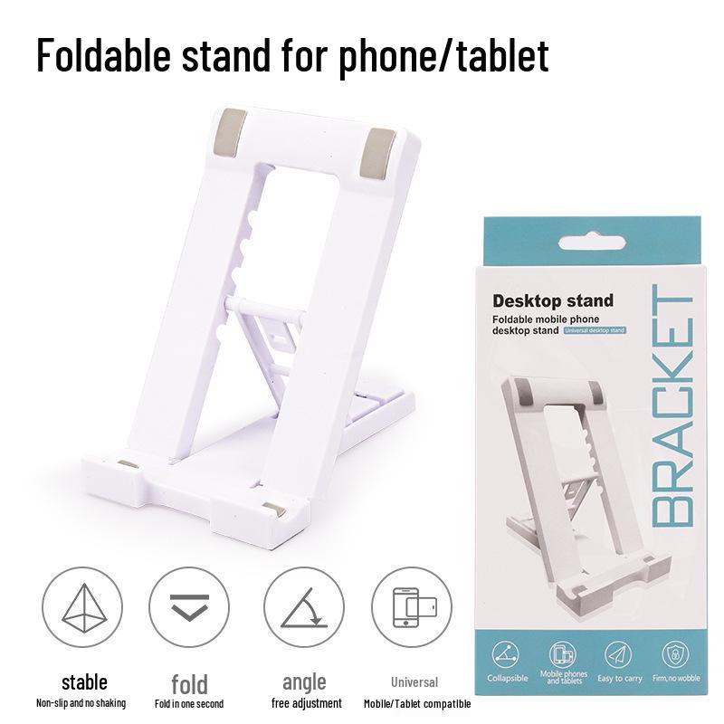 

Foldable Desktop Phone & Tablet Holder - Adjustable Bracket for Office & Gift Use Standard