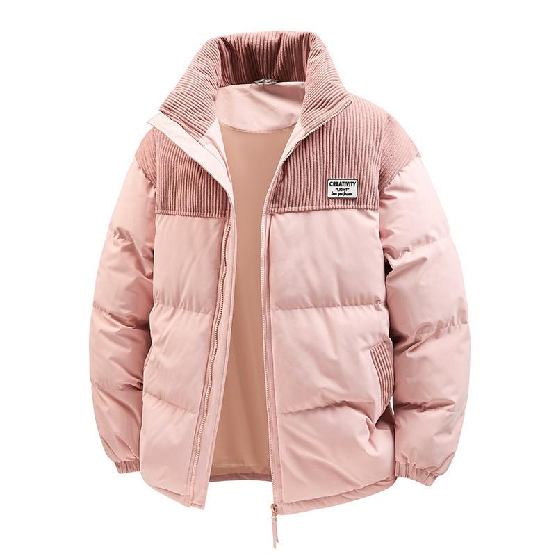 

Зимняя куртка из хлопка свободного кроя с воротником-стойкой, ветрозащитная и холодостойкая XXXL