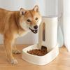 3.8L Eco-friendly Plastic Pet Feeder Dog Cat Automatic Water and Food Feeder Dispenser Bowl Grain Storage Barrel