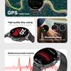 800mAh Large Battery 1.75" AMOLED Fitness 110+ Sports Modes BT Call Health Monitor Outdoor GPS Sports Tracking Smartwatch Men