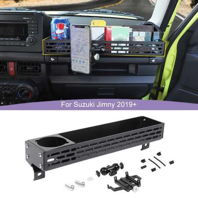 Copilot Armrest Handle Storage Box Mobile Phone Holder Aluminum Alloy Accessories Fit for Suzuki Jimny 2019 Up Car Accessories