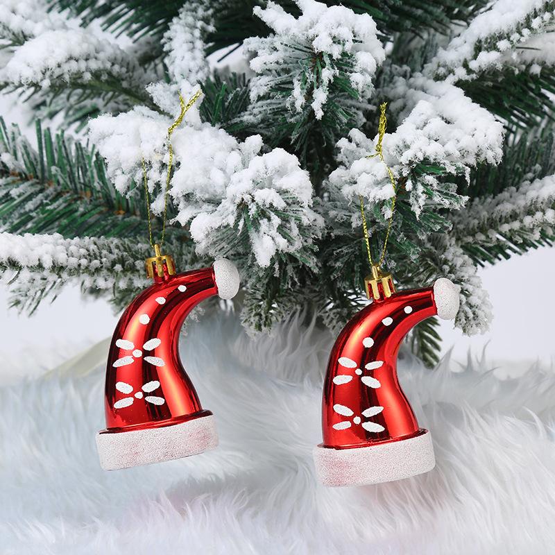 2pcs/set Christmas Tree Hanging Ornament Red White Candy Cane Pendant Navidad Home Xmas Gifts New Year Christmas Decor 2025