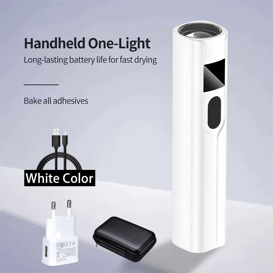 Taşınabilir El Mini Tırnak Lambası Tüm Jel Lehçe Hızlı Kuru USB Tırnak Kurutma Makinesi UV LED Tırnak Lambası Mini El Feneri Kalem