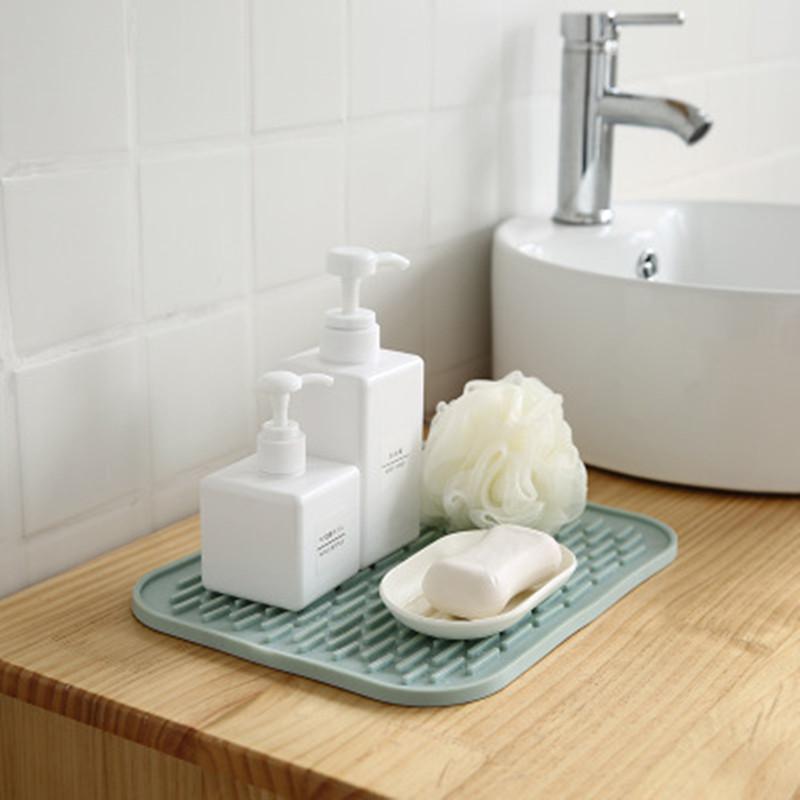 Almohadilla de Aislamiento Anti-Calor de Silicona Cuadrada Antideslizante Posavasos Vajilla Drenaje Olla Alfombrilla Olla Plato Individual