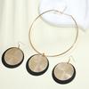 European Retro Chic Metal Geometric Jewelry Set for Women