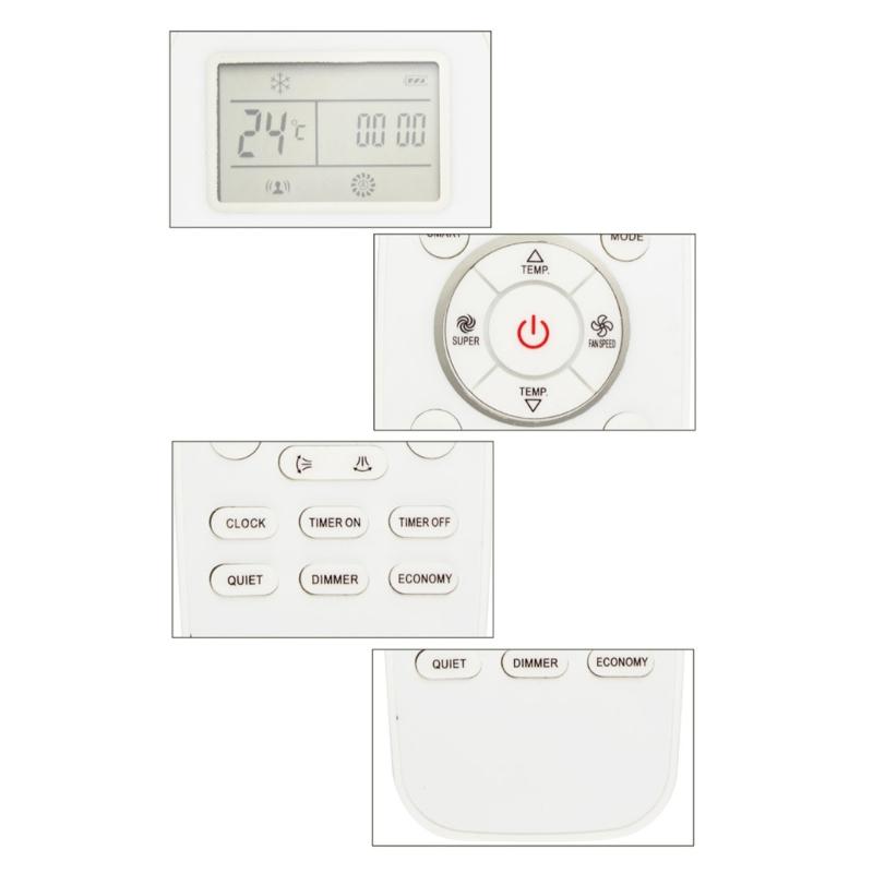 Air Conditioner Remote Control For DG11L1-03 DG11L1-01 DG11L1-04 Full Functionality Replacement Air Conditioner Accessories