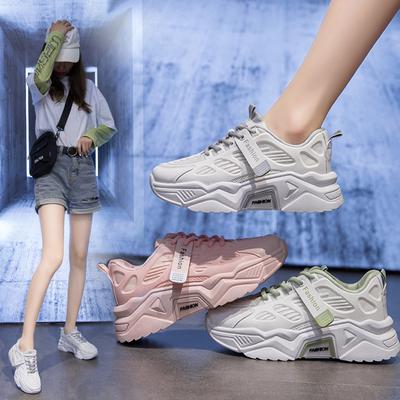 Wiosna Nowe Oddychające Koreańskie Buty Sportowe Ins Gruba Podeszwa Studenckie Buty do Biegania Damskie