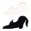 Stretched Cat Door Stopper Wedge Anti-slip Windproof No Drilling Anti-collision Carpet Tile Concrete Wooden Floor Kitten Decorative Doorstop