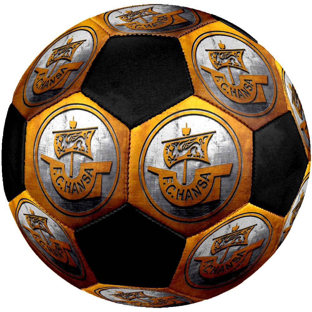 1 pz Pallone da Calcio FC Hansa Rostock Taglia 5 Pallone da Calcetto Indoor alla Moda Colorato Gioco in Giardino - Ottimo Regalo per Appassionati di Sport HE37