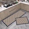 Stylish Non-Slip Kitchen Floor Mats: Dirt-Resistant, Water-Absorbing, Oil-Absorbing, Long Combination Set