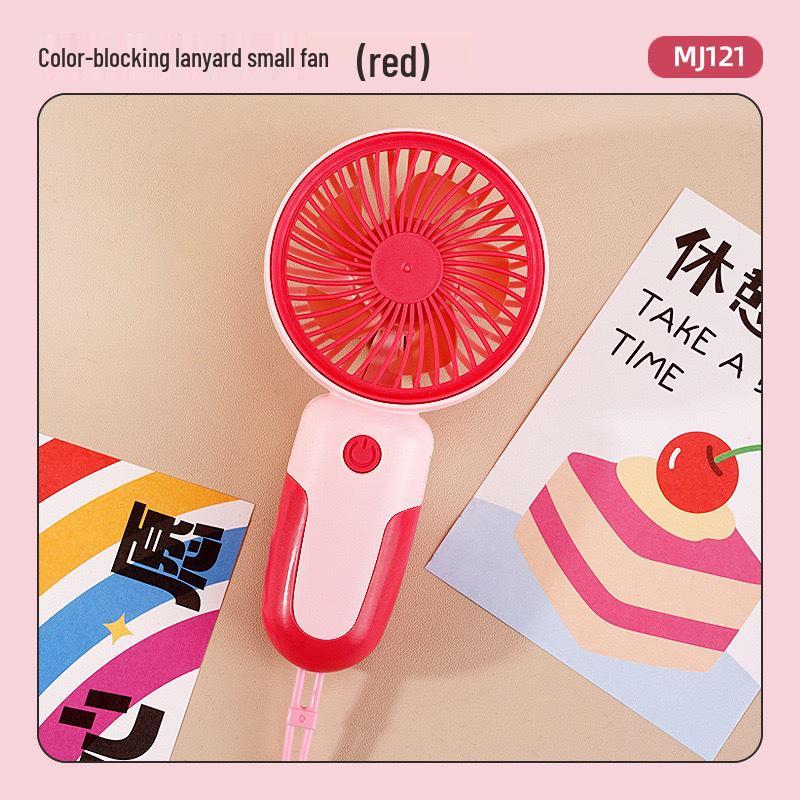 Compact USB Rechargeable LED Handheld Fan - Portable Electric Gift Fan