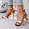 Fashion Stiletto Stiletto Sandals Autumn New Round Toe Open Toe Anti-slip Wear-resistant High Heels