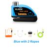 Anchtek Motorcycle Rechargeable Disc Lock Alarm 120db Bicycle Anti-theft Padlock Security Protection Bike Motorbike Accessories