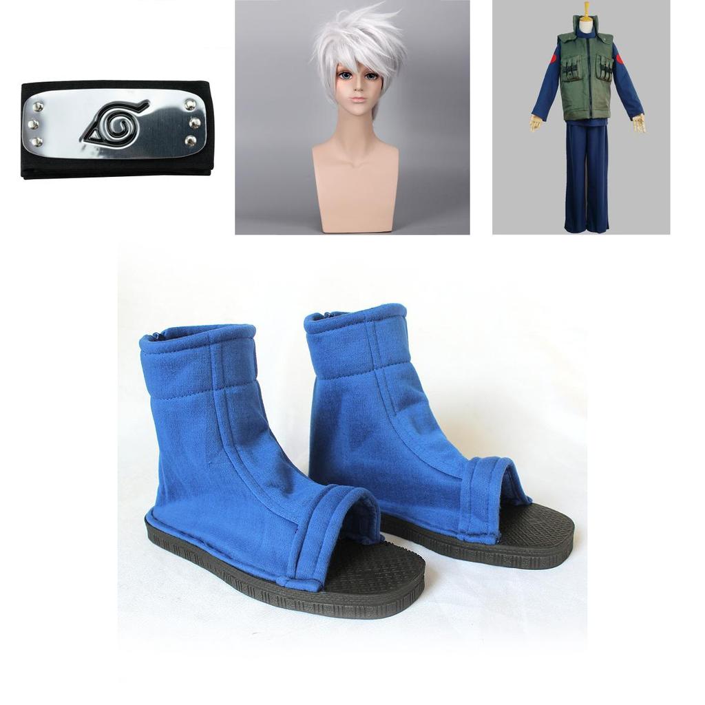 Premium Quality New Naruto Cosplay Costume Kakashi Hatake Full Suit For Halloween