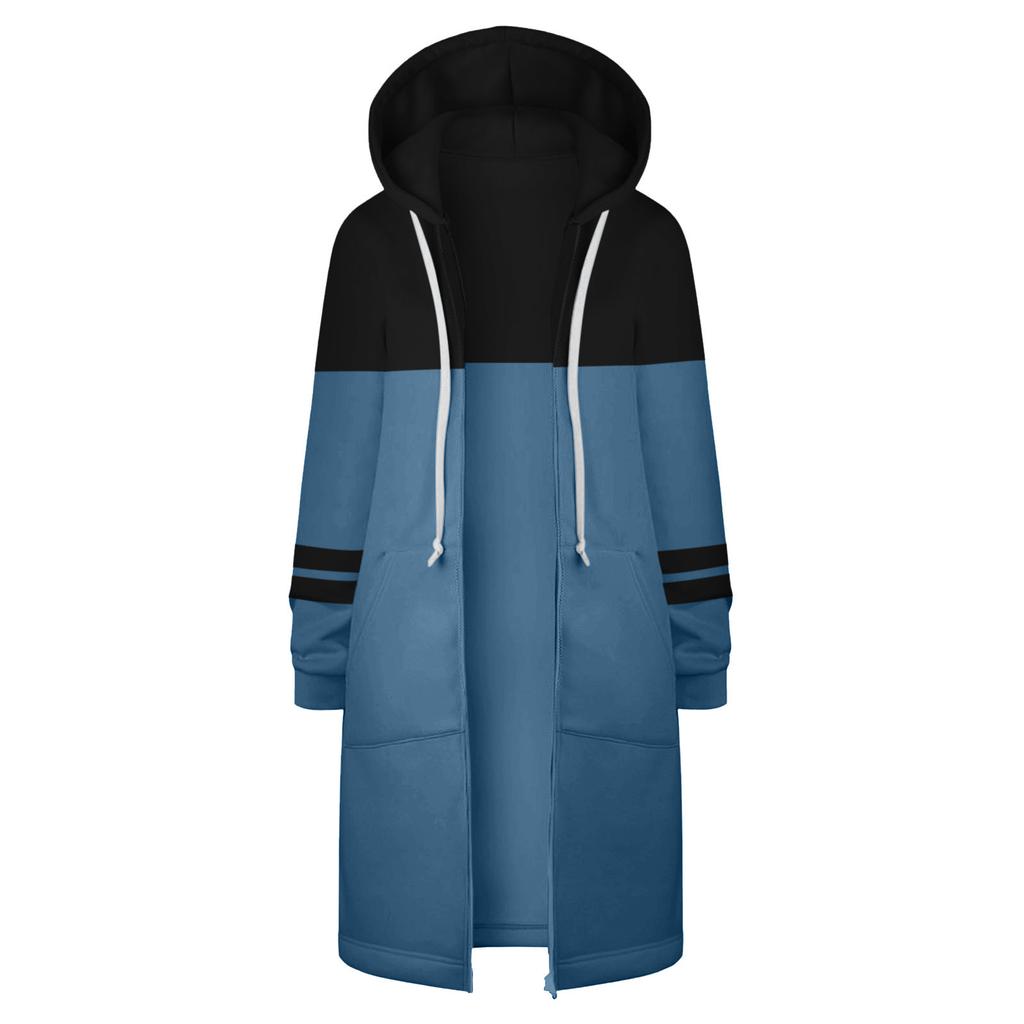 Women's Fashion Fall And Winter Long-Sleeved Loose Casual Zipper Cardigan Padded Sweater Jacket