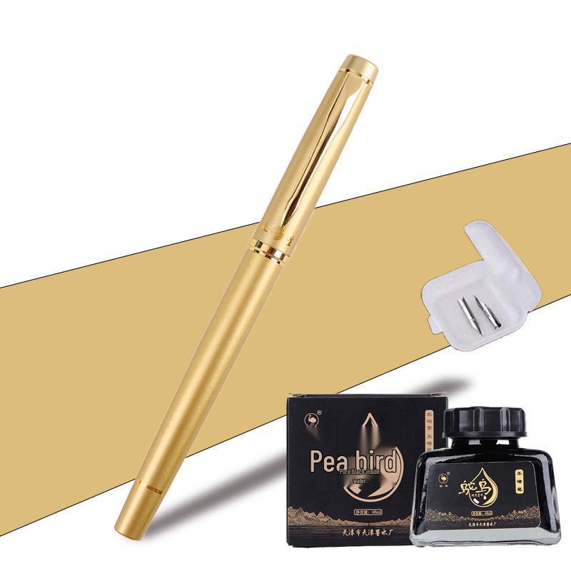 Handmade Curved Tip Calligraphy Fountain Pen for Students and Adults - Perfect for Writing and Character Practice