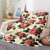 1pc Floral Butterfly Lightweight Flannel Blanket, Comfortable and Warm Blanket, for Office and Camping Sofa Bed, Livingroom199