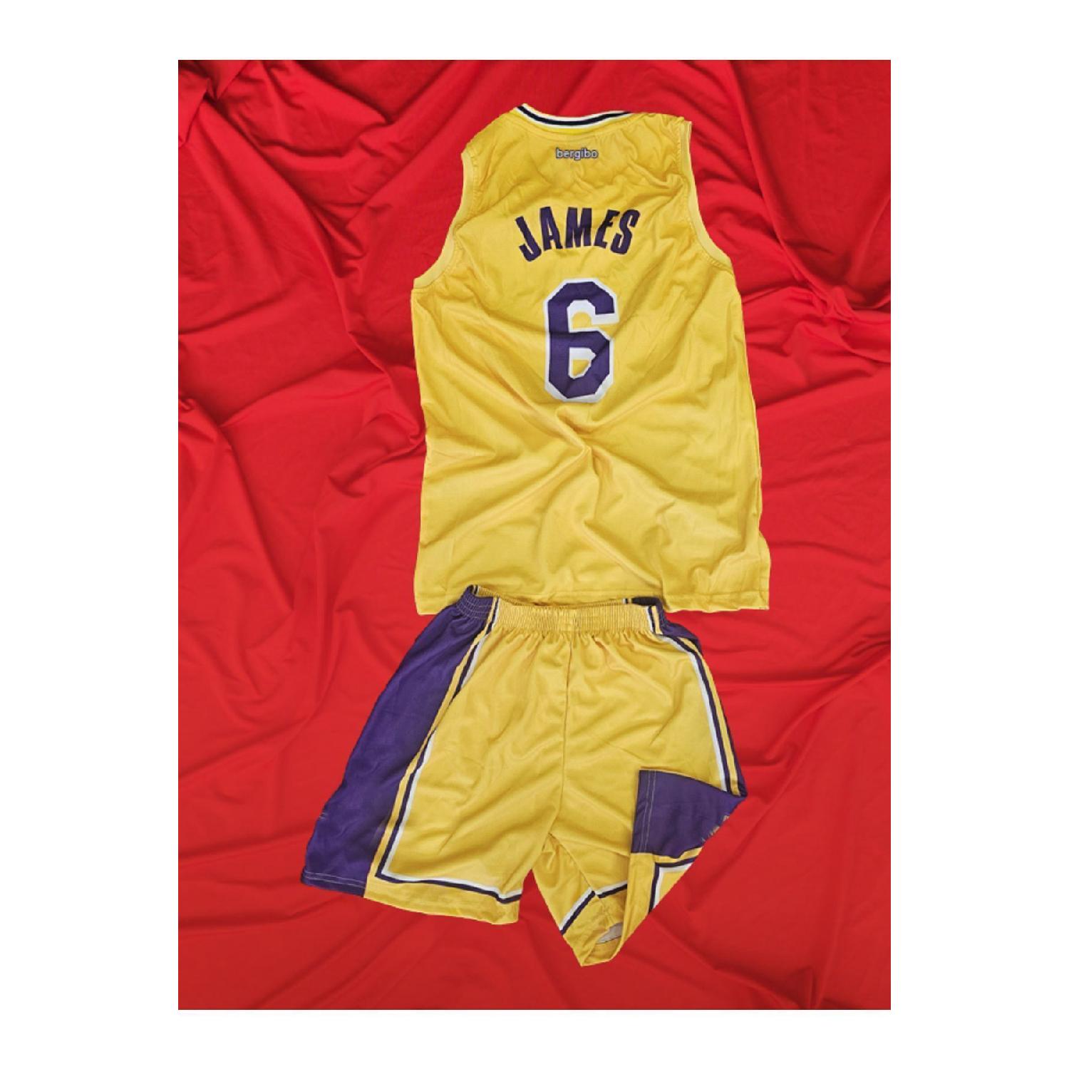 

Дышащая, не потеющая баскетбольная майка желтого цвета James 4-5 жёлтый