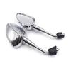 Blackened Reflective Rearview Mirror for Vespa Sprint 150 - Original Style