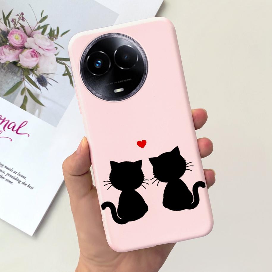 Shockproof Case For Realme 11 5G / Realme 11X Phone Cover Fashion Girls Soft Silicone Funda For Realme11 11 X 2023 RMX3785 Coque