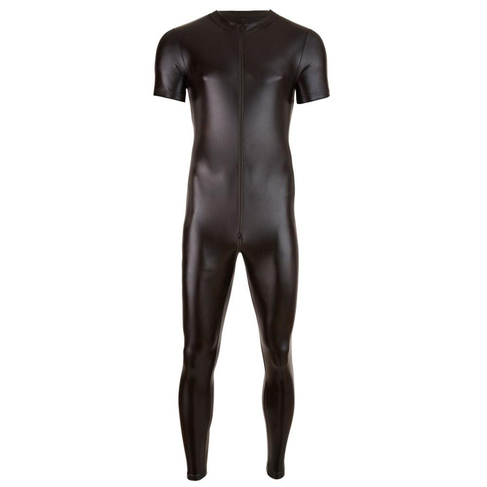 Sexy Mens Seductive Zipper Siamese Lingerie Bodysuit Underpants Sleepwear