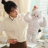 Soft Plush Toy PP Cotton Filling Cartoon Muscle Doll Gingerbread Design Plush Stuffed Toy Holiday Home Decoration