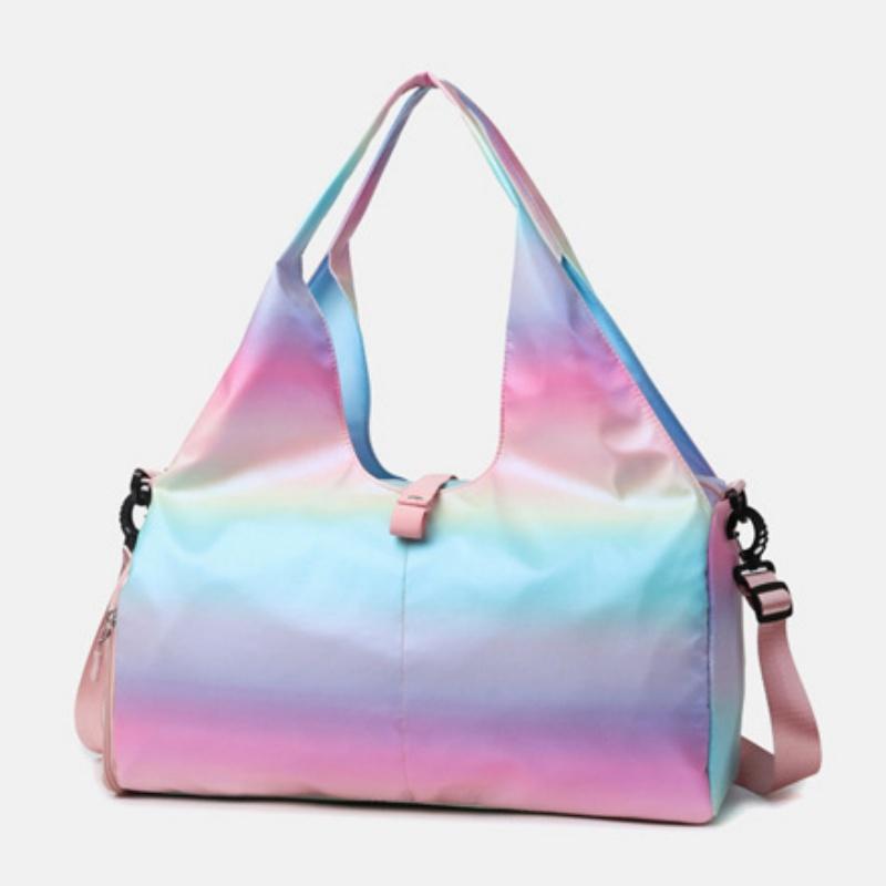 Trendy Bunte Fitness Sport Yoga Tasche Freizeit Einfache Große Kapazität Touring Tasche Tragbare Leichte Reisetasche Kann Eine Schulter/Cross-Body/Handheld