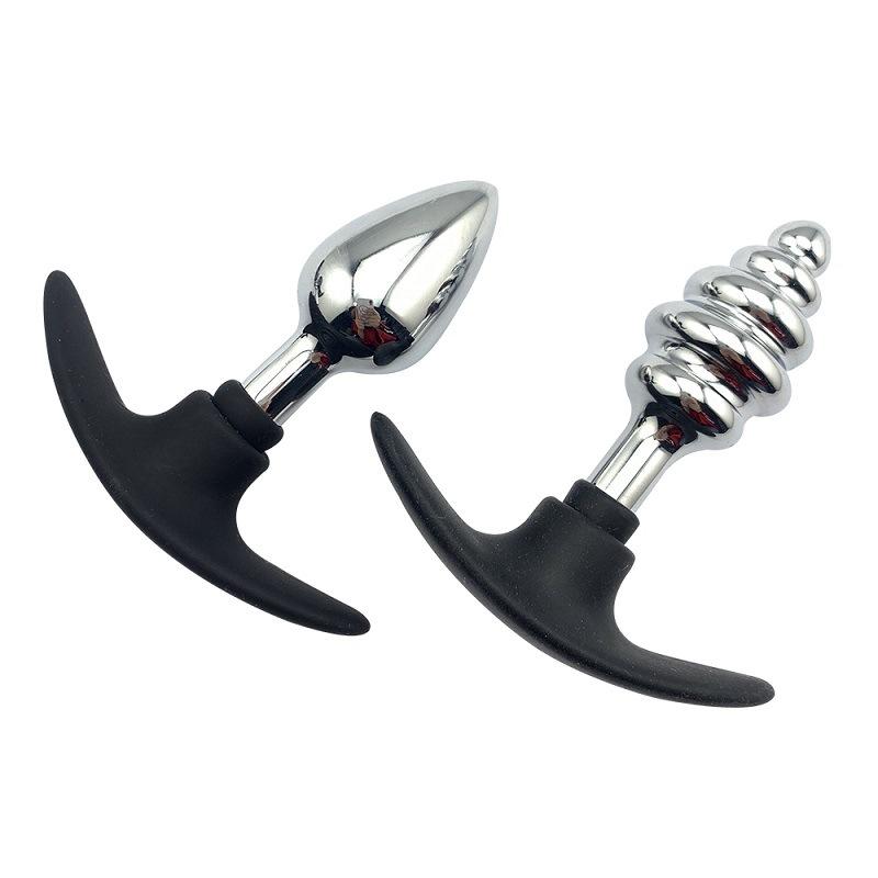 Men's and Women's Outdoor Wear Boat Anchor Metal Silicone Base Butt Plug Expansion Back Court Bolt Adult Sex Product Toys
