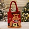 Christmas Handbag Cartoon Santa Claus Snowman Elk Gift Bag Large Capacity Great Load Bearing Merry Christmas Decor Children Gift Bag