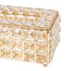 Tissue Box Bar Napkin Box Crystal Cube Napkin Dispenser Square Bedroom Office Hotel Cafe Coffee European-style