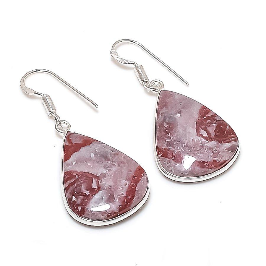 

Natural Dolomite Gemstone 925 Sterling Silver Jewelry Earring 1.73 AE-12192